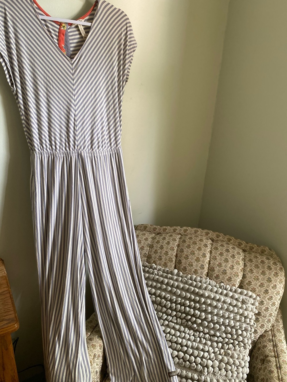 Matilda Jane Jumpsuit Stripes All Day Blue & White Striped Flowy Jumper